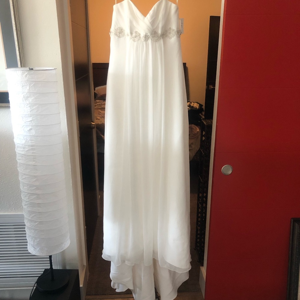 Galena Ivory Wedding Dress size 10-NEW WITH TAGS!!